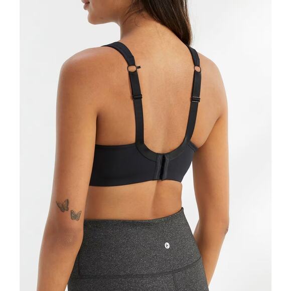 NWT Panache Black Sports Bra US Size 36G Power 5021 Underwire Active Support $79 - Picture 3 of 13